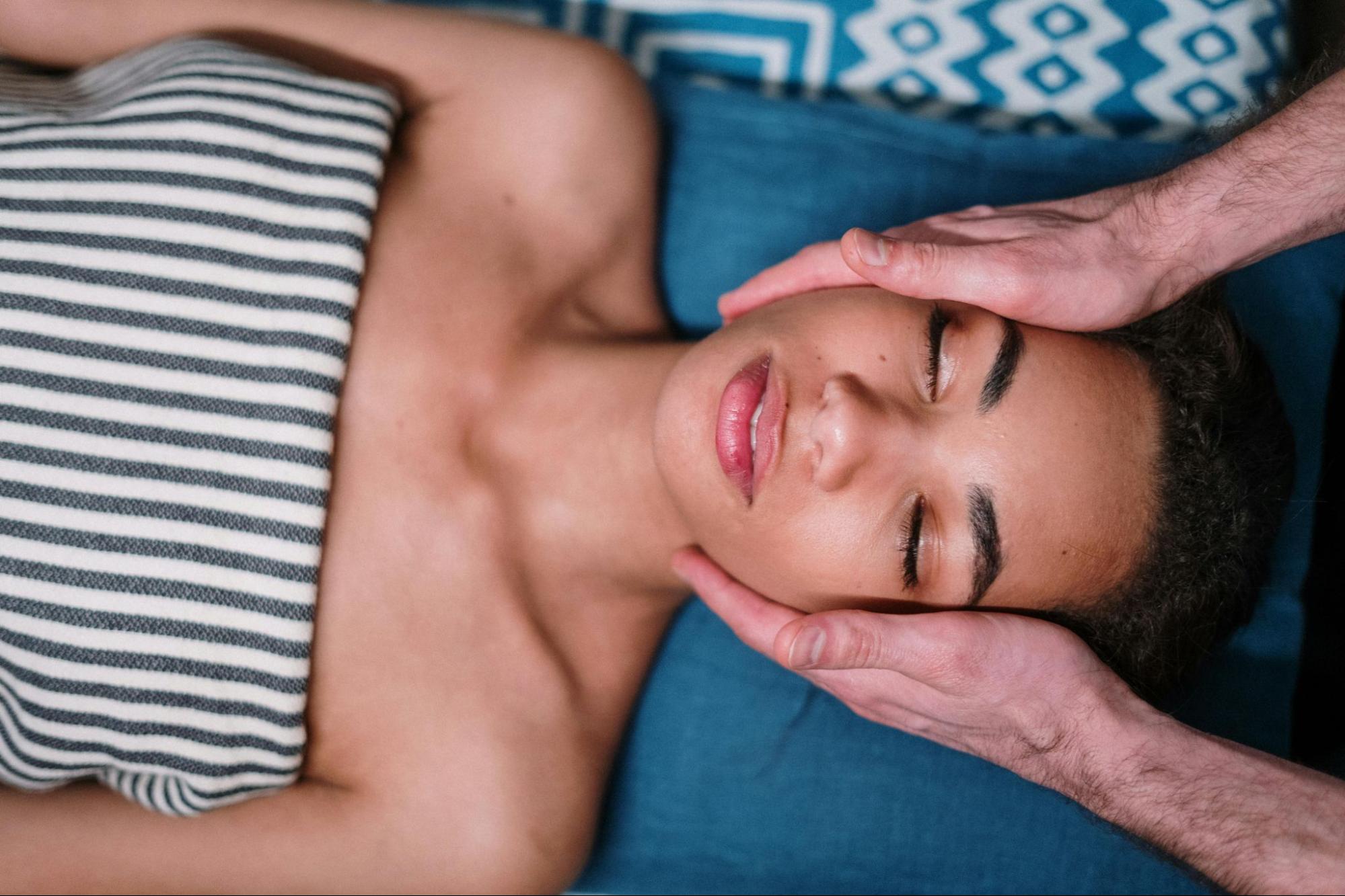 Woman receiving a nano-needle facial treatment at Tonicity Health & Wellness in Safety Harbor, FL